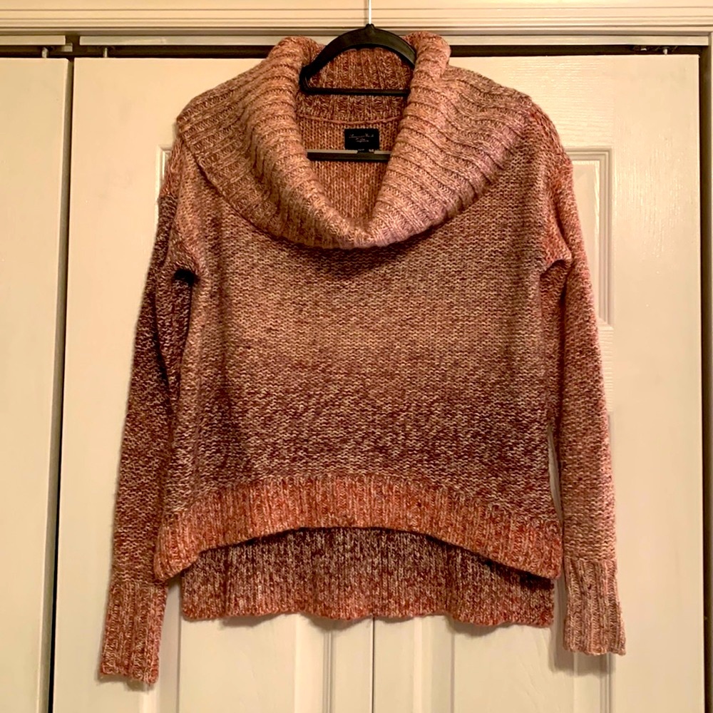 AMERICAN EAGLE, Ombré Knit Cowlneck Sweater, Size Xsmall, EUC